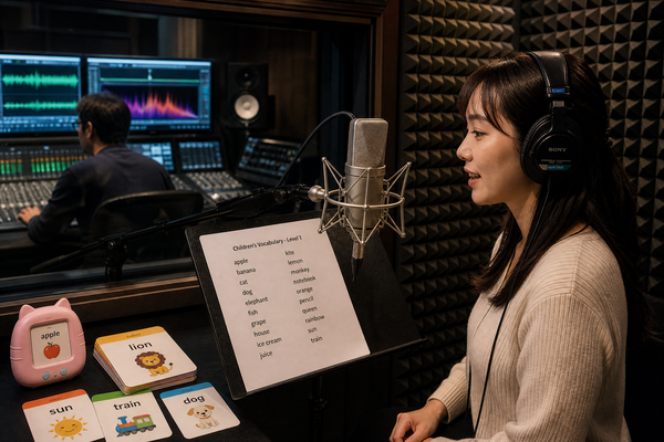 What Is the Professional Audio Recording Workflow for Custom Talking Flash Cards?