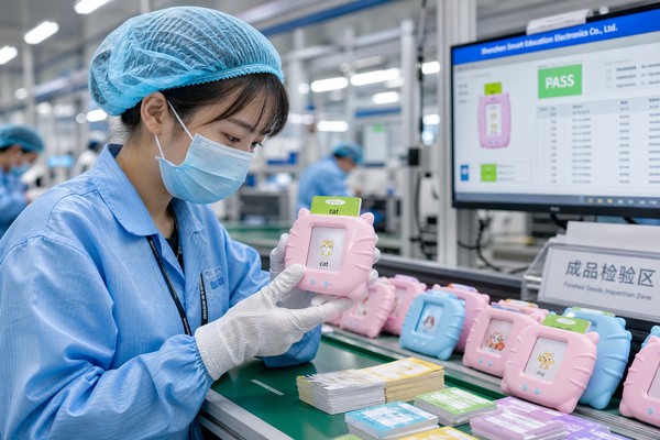 Shenzhen factory quality control for talking flash cards