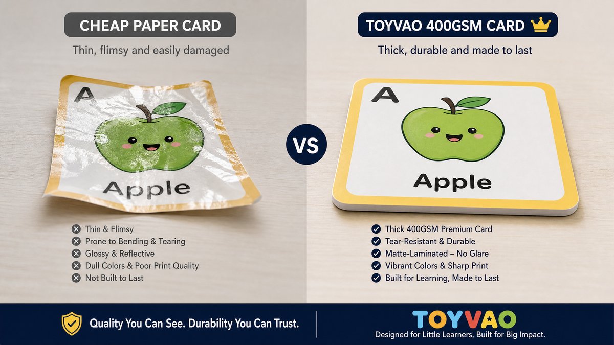 How to Choose the Best Card Material for Long-Lasting Educational Flashcards? Illustration