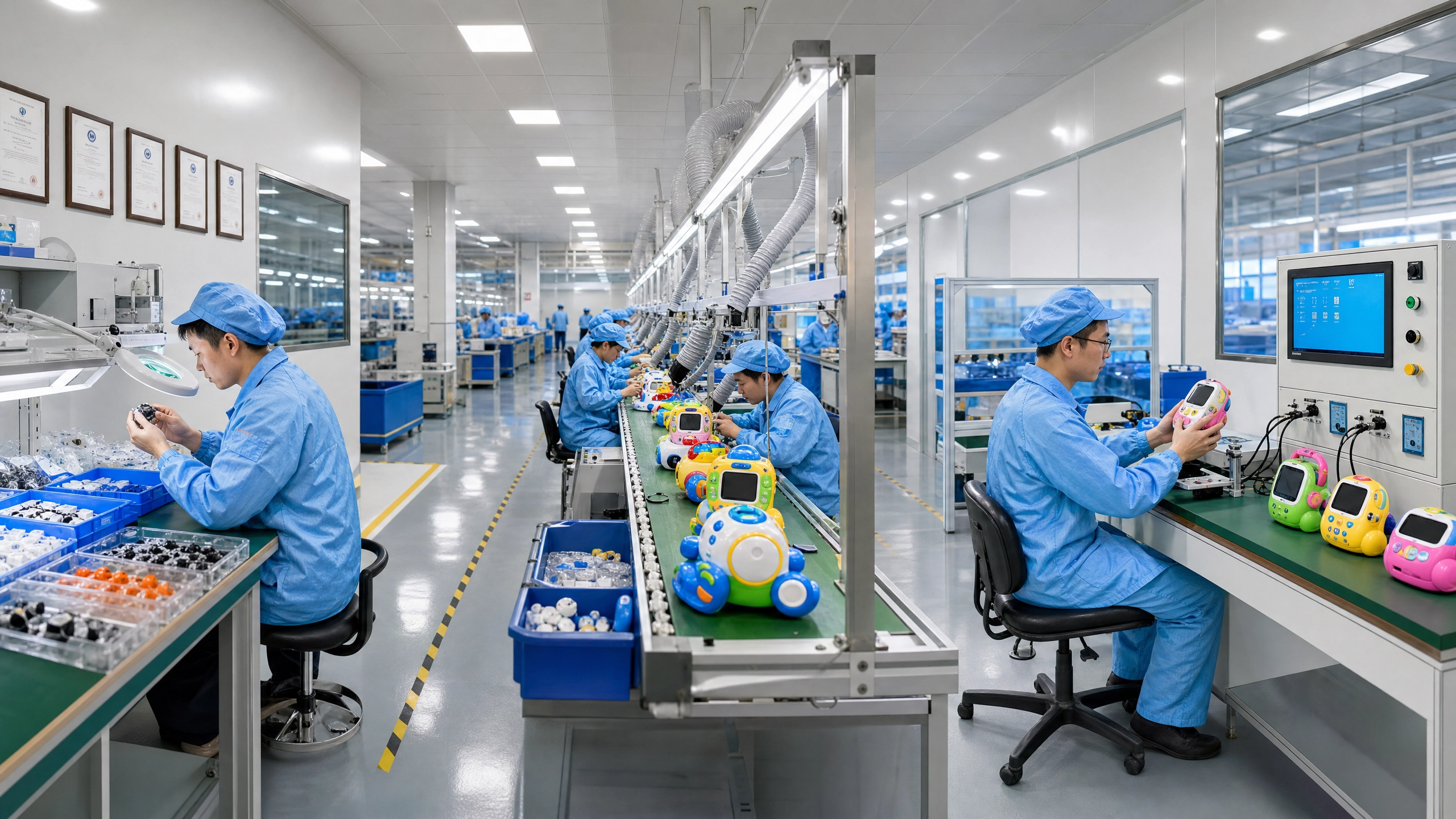 Toy production assembly line
