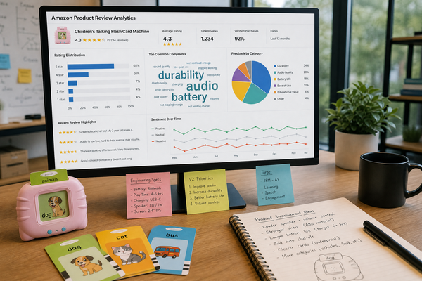 How to Turn Negative Reviews into Product Upgrades for Talking Flash Cards?
