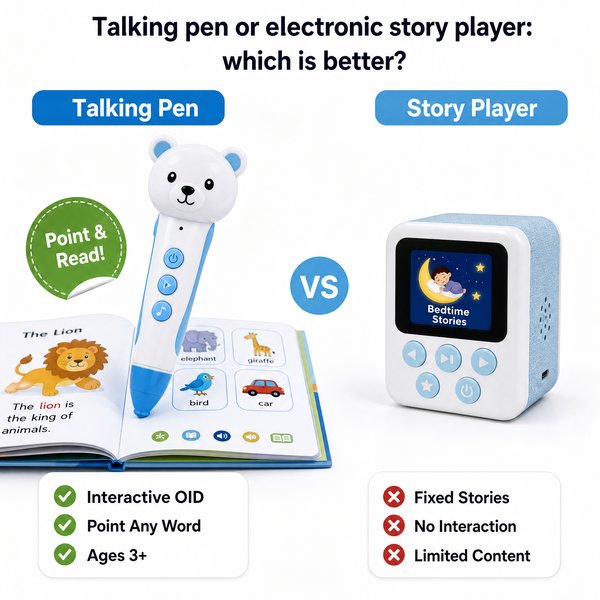 Talking pen or electronic story player: which is better?