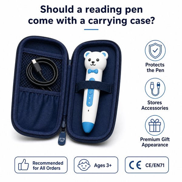 Should a reading pen come with a carrying case?