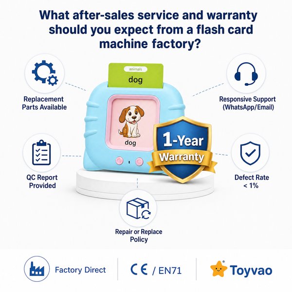 What after-sales service and warranty should you expect from a flash card machine factory?