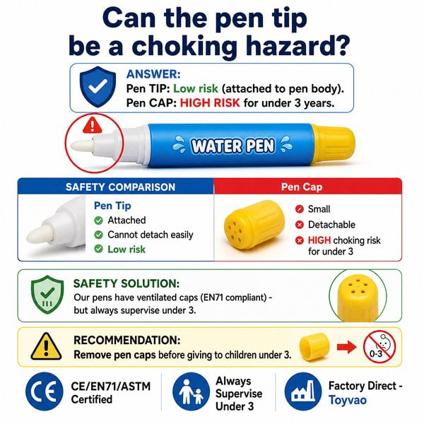 Can the pen tip be a choking hazard?