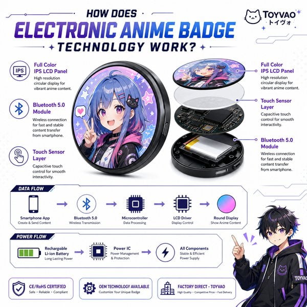 How does electronic badge technology work?