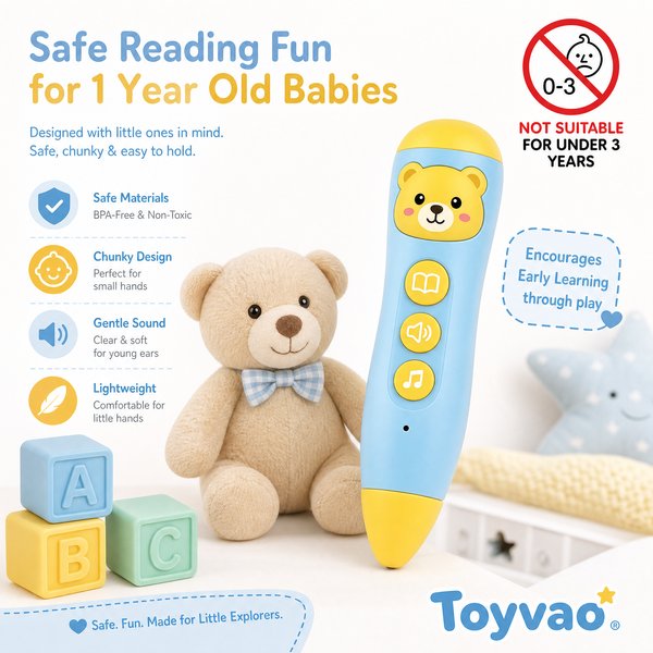 Is a Reading Pen Suitable for a 1-Year-Old? A B2B Perspective - Toyvao Educational Toys