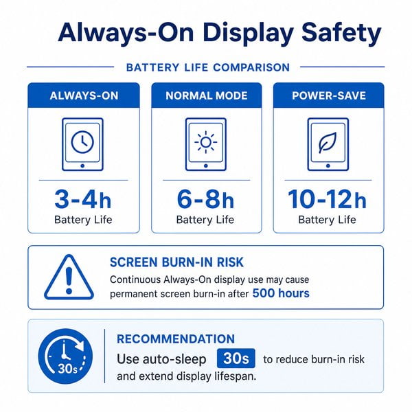 Is always-on display safe for regular use?