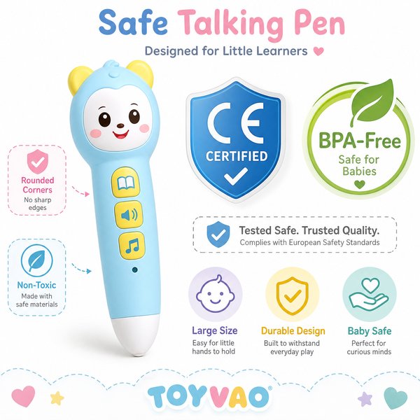 Can Babies Safely Use a Talking Pen? A B2B Safety Guide - Toyvao Educational Toys