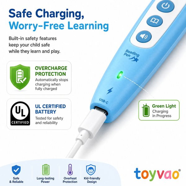Is a Rechargeable Reading Pen Safe for B2B Sourcing? - Toyvao Educational Toys