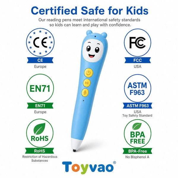 What Toy Safety Certifications Should a Reading Pen Have? - Toyvao Educational Toys