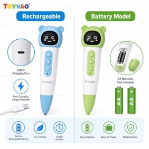 Rechargeable vs. Battery-Powered Reading Pens: A B2B Buyer's Guide - Toyvao Educational Toys