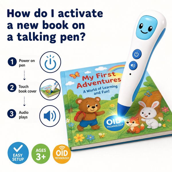 How to activate a new book on a talking pen - Easy Setup Guide