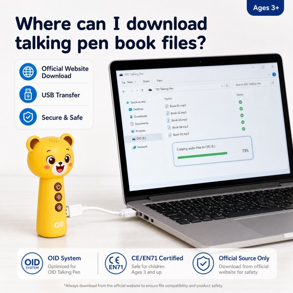 Where to download talking pen book files - Official USB Transfer Guide