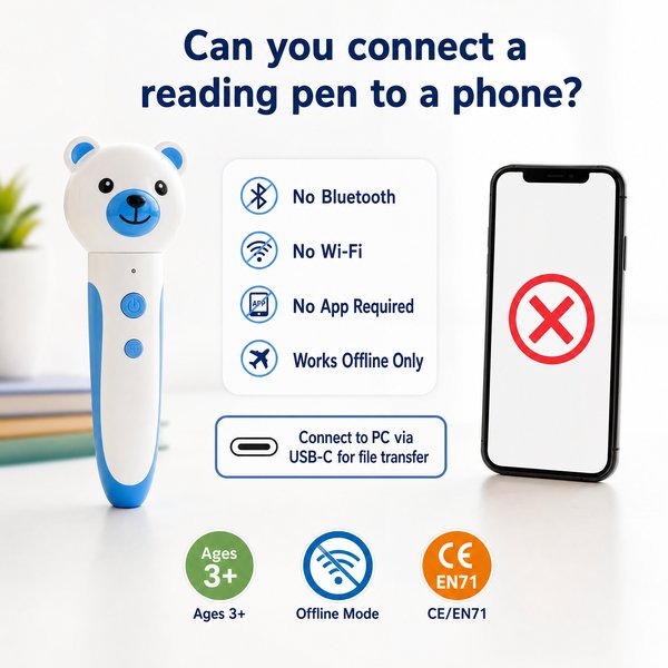 Can you connect a reading pen to a phone?