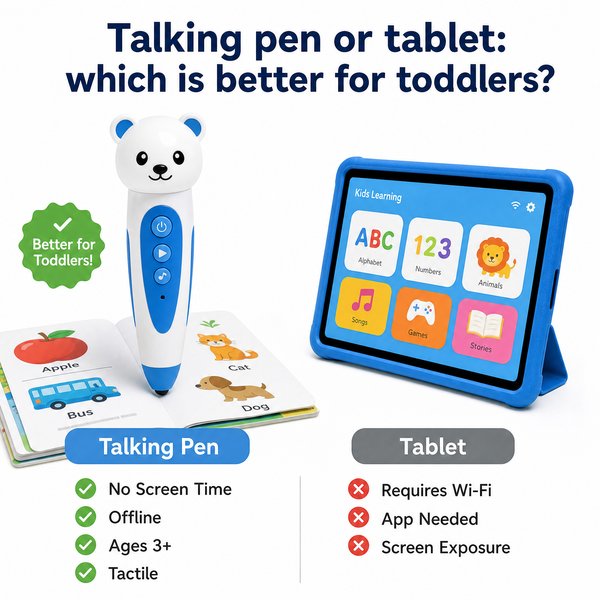 Talking pen or tablet: which is better for toddlers?