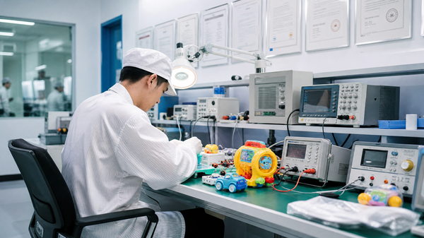 Quality Control Testing at Toyvao factory